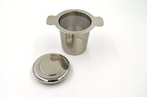 Green Leaf Spirit Tea Infuser - Double Handle Tea Infuser Strainer 304 Stainless Steel - Tea Infuser with Lid... N4