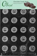 Cybrtrayd M034 Checker Pieces Crowns Miscellaneous Chocolate Candy Mold