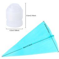 Piping Bags, MCIRCO 3 X ColorSwirl 3-Color Coupler for Large Size Russian Piping Tips and 3 X Reusable Pastry... N25