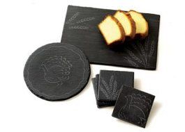 Turkey Etched Slate Trivet N2