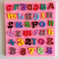 SHINA New Arrival Fondant Silicone Sugar Letters And Numbers Shaped Cake Craft Mold For Your Baby N4