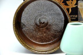 Japanese Mino Yaki ware Matcha Bowl And Tea Ceremony Set Green Tea 12.3 / 12.3 / 7.2cm (4.8 / 4.8 / 2.8inch)[7435] N3