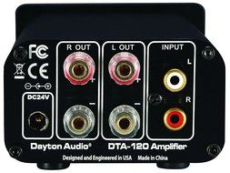 Dayton Audio DTA-120 Class T Digital Mini Amplifier 60 WPC (Black) N4