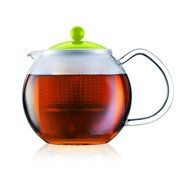 Bodum Assam Tea Press Glass Handle Plastic Lid 0.5 Litres 17oz Red N6