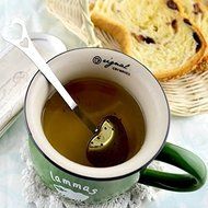 Ainest 1x Heart Shape Stainless Steel Tea Infuser Spoon Strainer Steeper Handle Shower N8