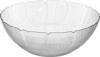 Carlisle 691907 Petal Mist Polycarbonate Bowl, 17.2 qt. Capacity, 18 x 6.25&quot;, Clear (Case of 4) N4