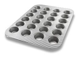 USA Pan Patriot Pan Bakeware Aluminized Steel 24 Cup Mini Muffin Pan