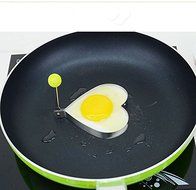 Fu&#039;s store(TM) DIY Fried Eggs Moulds Making Eggs Mould Food Grade 304 Stainless Steel Kitchen Cooker 6 Shapes... N12