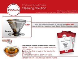 Osaka Stainless Steel Pour Over Cone Dripper, Reusable Coffee Filter with Cup Stand &quot;Kinkaku-ji&quot; N4