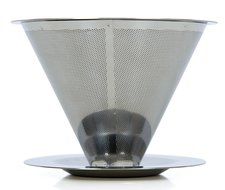 Pour Over Coffee Dripper with Coffee Scoop &amp; Bag Clip- Reusable &amp; Eco-friendly Single Serve Permanent Drip Coffee... N2