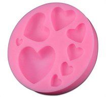Loving Heart Shaped Food Grade Silicone Mold by uGen! Soap Ice Cake Mold. Sugarcraft Tool. Chocolate Candy Fondant...