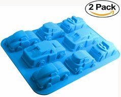 Mini Skater Set of 2 Psc 12-cavity Silicone Christmas Silicone Mold for Making Soap, Candle, Candy, Chocolate,... N20