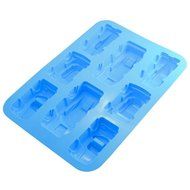 Mini Skater Set of 2 Psc 12-cavity Silicone Christmas Silicone Mold for Making Soap, Candle, Candy, Chocolate,... N21