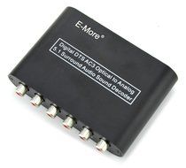 E-More&reg; High Ouality Digital AC3 DTS Optical SPDIF/Coaxial Dolby Audio to Analog 5.1 Channel Surround Audio Sound... N5