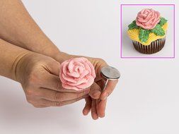 33 Piece Frosting Set: 24 Icing Tips, 2 Reusable Silicone Piping Bags, 2 Plastic Couplers, 2 Cleaning Brushes,... N5