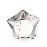 DUFUSTORE 1pcs Aluminum Star Cake Muffin Chocolate Cupcake Bakeware Pan Mold Tool N4
