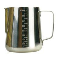 HUPPYNUTS STEAMING PITCHER Stainless Steel Frothing Pitcher with Measurements for Espresso Machines, Lattes, 33... N3