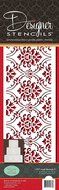 Designer Stencils C707 Royal Damask Cake Stencil Tier 4, Beige/semi-transparent N4
