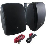 PYLE HOME PDWR54BTB 5.25" Indoor/Outdoor 600-Watt Bluetooth(R) Speaker System (Black)
