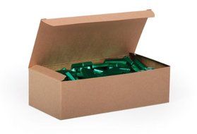 1/2 lb. Red Auto Bottom Candy Box - Case of 250 N11