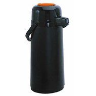 Update International (NPDB-19/OR/BT) 1.9 L Black Tin Decaf Airpot w/Orange Push-Button Top