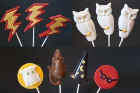 Harry Potter Chocolate Frog Mold Kit - Includes 5 Molds, 100 Sticks, 100 Bags, 50 Ties N2