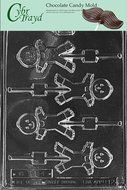 Cybrtrayd H012 Halloween Chocolate Candy Mold, Cute Scarecrow Lolly