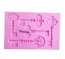 Yunko 5 Keys Soft Silicone Fondant Cake Decorating Mould Chocolate Candy Sugar Mold N3