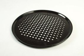 Pizzacraft PC0301 12.9" Round Porcelain-Coated Pizza Pan Crisper/Screen N3