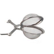 Stainless Steel Spoon Tea Leaves Herb Mesh Ball Filter Squeeze Strainer N3