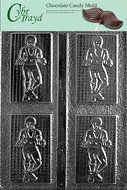 Cybrtrayd S015 Wrestler Chocolate Candy Mold with Exclusive Cybrtrayd Copyrighted Chocolate Molding Instructions