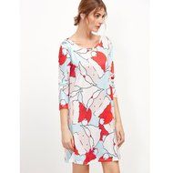 Xmas Dresses,Morecome Print Ladies Christmas Long Sleeve Party Dresses N12