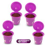 Jinsen Reusable K-cup Coffee Filter for Keurig 2.0 (Purple Color Set(3 Pcs) ) N7