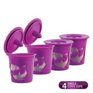 Jinsen Reusable K-cup Coffee Filter for Keurig 2.0 (Purple Color Set(3 Pcs) ) N8