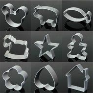 SNW DIY Cartoon Biscuit Cookies Mold Tool Cookie Cutter,Set of 9 N3