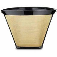 Permanent Cone-Style Coffee Filter with Stainless Steel Mesh, Black