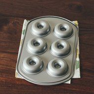 Astra Gourmet 6-Cavity Nonstick Donut Pan, Metal N2