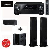Pioneer VSX-1124 7.2-Channel Network A/V Receiver (Black) + Pioneer SP-BS22-LR Andrew Jones Designed Bookshelf...