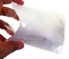 Jennysar PB5@ White Resealable Zipper Plastic Bag Accessory Bag 24 Pcs. (5 X 8 Inches) N5