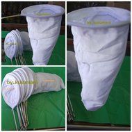 1 X Large Traditional Thai Tea Filter Natural Cotton Cloth Strainer Made by Hand N2