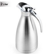 Satin Finish Stainless Steel Thermal Coffee Pot, Vacuum Insulated Carafe Flask Tea Kettle, 1.5 Liter N28