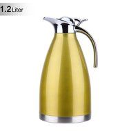 Satin Finish Stainless Steel Thermal Coffee Pot, Vacuum Insulated Carafe Flask Tea Kettle, 1.5 Liter N30
