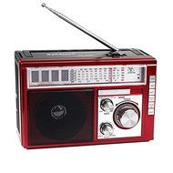 FM/AM/SW Portable Desktop Radio in Retro Style with MP3 Player, REC Recorder and Rechargeable Battery N5
