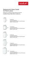 BODUM Shatterproof Plastic 8 European Cup Replacement Beaker, 34-Ounce