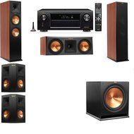 Klipsch RP-280F Tower Speakers CH-RP-250C-5.1-Denon AVR-X4100W