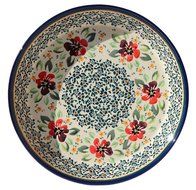 Polish Pottery Dish Pie Plate 10" From Zaklady Ceramiczne Boleslawiec #879-du116 Unikat Pattern, Diameter: 10" N2
