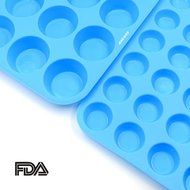 Ankway Silicone Cupcake Pan, Nonstick Fish &amp; Bone Shape Bakeware Mold (2 Pack) N18