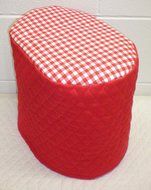 Quilted Checked Keurig B40 B45 K45 B60 K65 Brewing Systems Cover (Red) N2