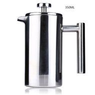 Cafetiere 350ML Stainless Steel Insulated Press Coffee Tea Maker with Filter Double Wall N5