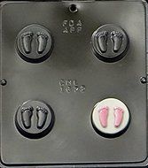 Baby Feet Oreo Cookie Sandwich Chocolate Candy Mold Baby Shower 1672